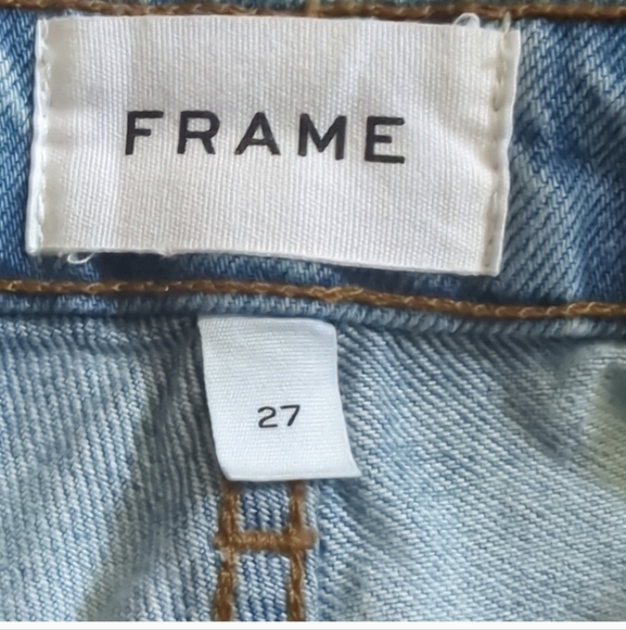 FRAME The Low Bootcut Denim Jeans - 90s Y2K  Rossum Light Wash Denim - Size 27 - Picture 10 of 12